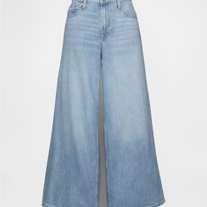 Gap Mid Rise Baggy Wide-Leg Light Blue Jeans size 26 2 Petite